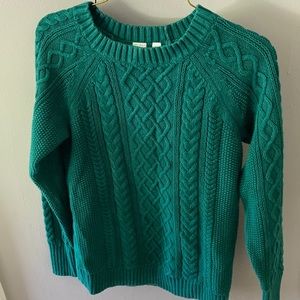 Cable knit sweater